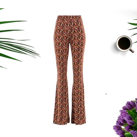 Pants - Multicolored flare bell bottom pant